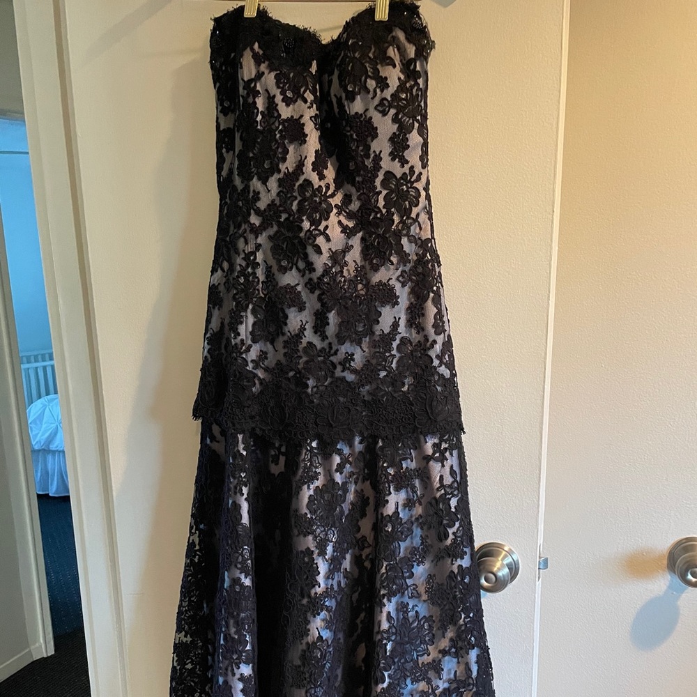 Lace evening gown
